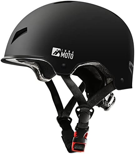 Skateboard Helmet for Adults – Adjustable Certified Safety Adults Helmet for Skateboarding Bike Bicycle Scooter Cycling Skate Skating Multisport Helmets for Women Men Boys Girls Kids Youth