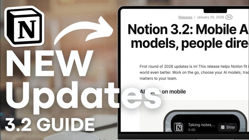 NEW Notion Update 3.2! All Latest Features, AI, Calendar & Mail