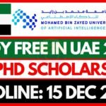 Fully Funded Scholarships 2026 | Mohamed Bin Zayed University of Artificial Intelligence (MBZUAI)