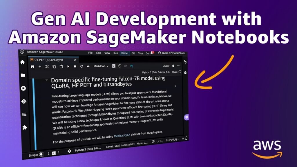 Accelerate generative AI development with Amazon SageMaker notebooks – AWS Machine Learning in 15