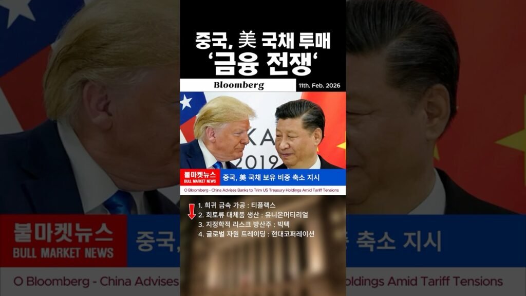 중국, 미 국채 투매 ‘금융 전쟁’ Bloomberg #엔비디아 #AI주식 #빅테크 #테슬라 #나스닥 #S&P500 #해외주식 #투자정보 #글로벌경제 #주식시황 중국, 미 국채 투매 ‘금융 전쟁’ Bloomberg #엔비디아 #AI주식 #빅테크 #테슬라 #나스닥 #S&P500 #해외주식 #투자정보 #글로벌경제 #주식시황