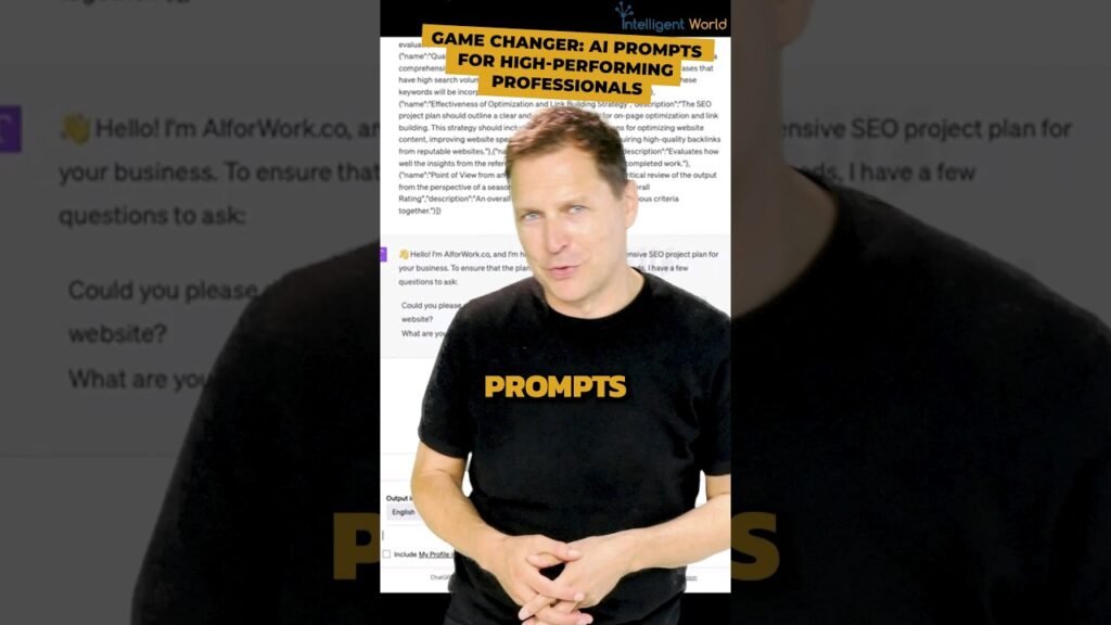Game Changer: AI Prompts for High-Performing Professionals
