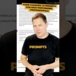 Game Changer: AI Prompts for High-Performing Professionals